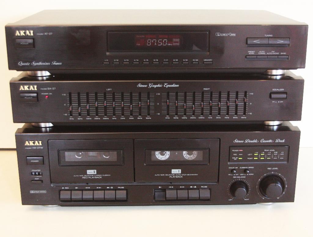 Akai EA-27 Stereo Graphic Equalizer / 10-Band / 90's / Japan, Ophalen of Verzenden, Zo goed als nieuw, Tuner of Radio, Akai