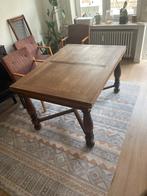 Vintage, massief houten tafel, 1,4 m* 1 m, Antiek en Kunst, Ophalen