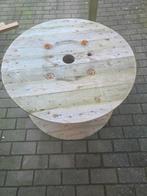 Kabelhaspel/ houten haspel, Ophalen