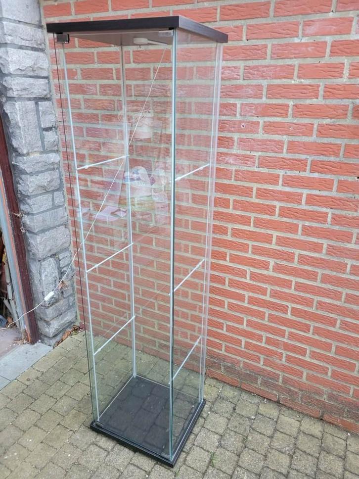 Virine etagere de verre DETOLF IKEA, Maison & Meubles, Accessoires pour la Maison | Étagères, Utilisé, Enlèvement