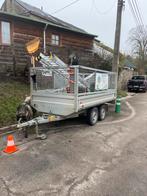 Remorque grillagée basculante électrique, Enlèvement, Comme neuf