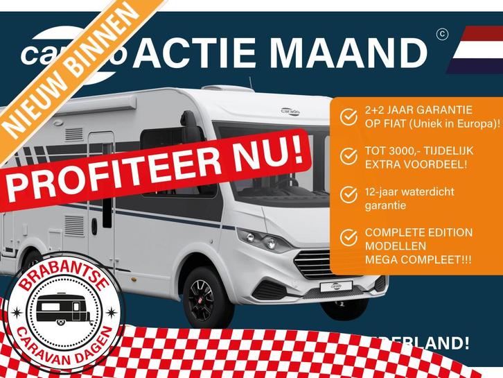 Carado I 449 AUTOMAAT + ACTIEPRIJS, Caravans en Kamperen, Mobilhomes, tot en met 4, Integraal, Carado, Diesel, Automaat, 7 tot 8 meter
