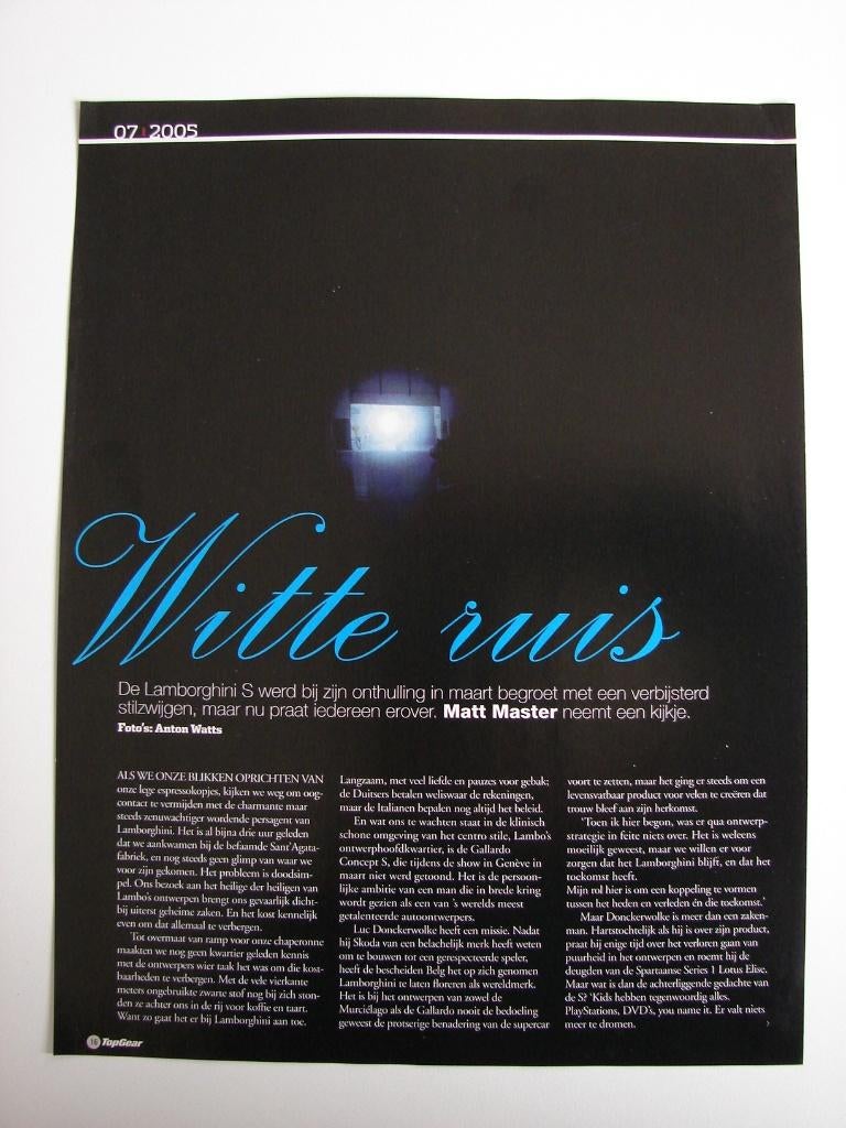 Artikel Lamborghini S, Ophalen of Verzenden, Zo goed als nieuw, Overige merken