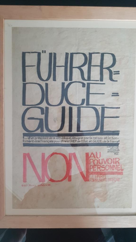 Affiche de propagande parti communiste de France 1962 c.deg, Enlèvement ou Envoi