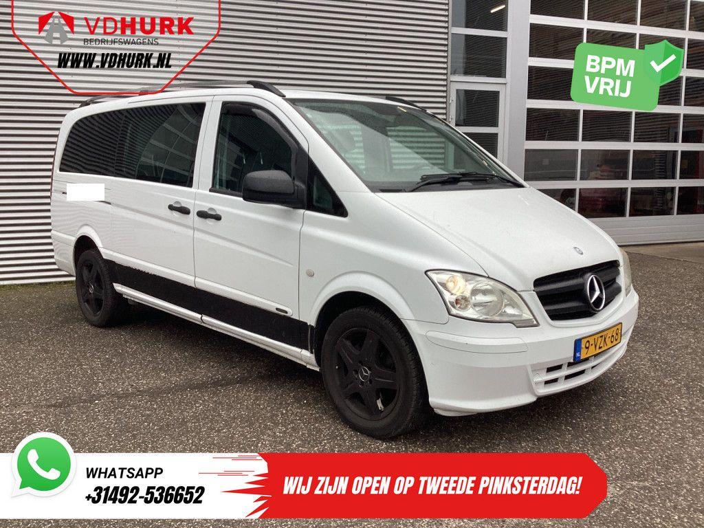 Mercedes-Benz Vito 113 CDI L3 DC Dubbel Cabine EXPORT Carpla, Auto's, Bestelwagens en Lichte vracht, Parkeersensor, Wit, Mercedes-Benz