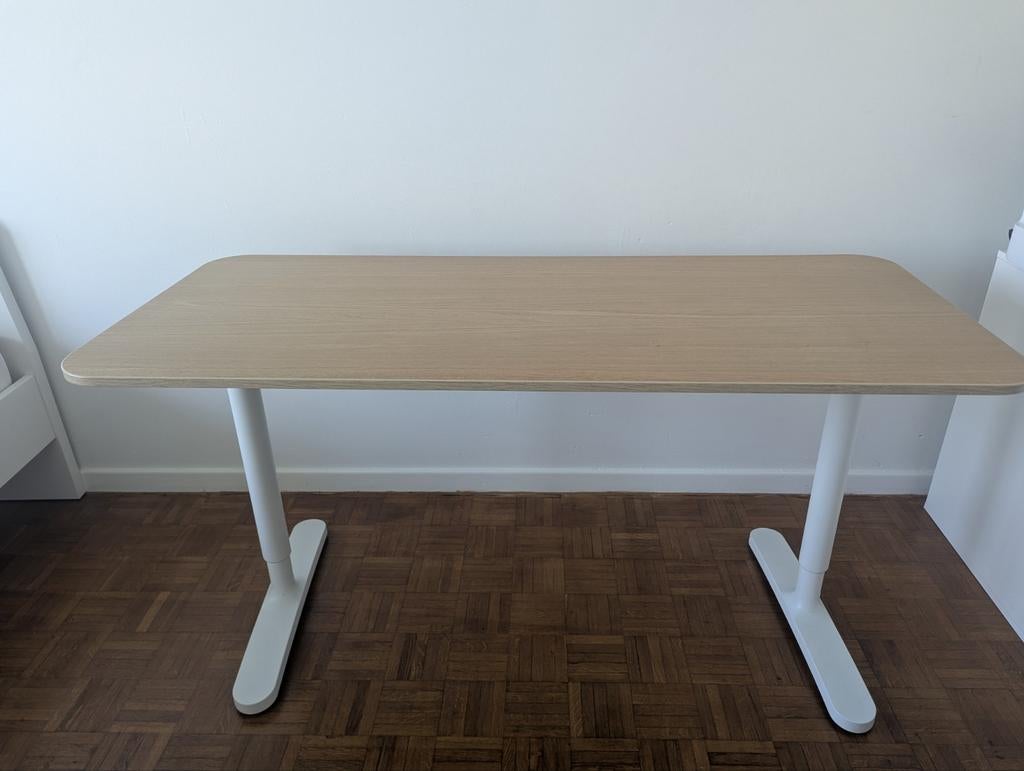 Bureau Ikea Bekant 140x60cm, IKEA, Beige
