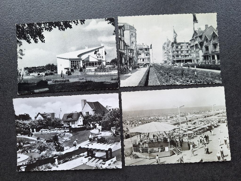 lot 4 CPAs vintage La Panne années 60, Collections, Enlèvement, 1940 à 1960, Flandre Occidentale