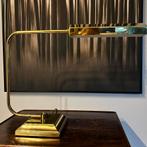 Vintage messing bureaulamp / pianolamp – 56 cm – werkend, Huis en Inrichting, Lampen | Tafellampen, Ophalen, Metaal