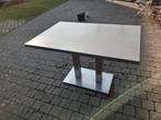 Terras tafel(s) inox voet., Tuin en Terras, Ophalen