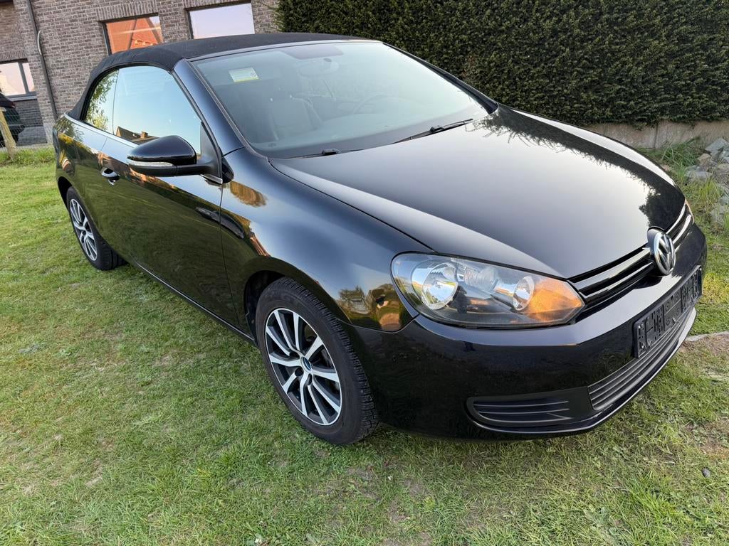 Golf 6 cabrio, Auto's, Voorwielaandrijving, Euro 5, Stof, Zwart