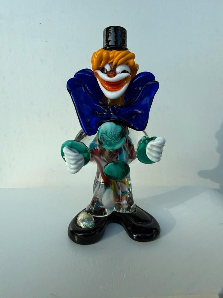Murano clown, Verzamelen, Beelden en Beeldjes, Zo goed als nieuw, Ophalen of Verzenden