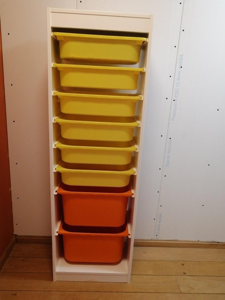 Trofast ikea kast met bakken, Ophalen, 105 cm of meer, Zo goed als nieuw, Minder dan 50 cm