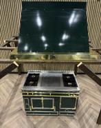 Magnifique La Cornue Vert/Laiton 120cm GAS + Extracteur, Electroménager, Enlèvement ou Envoi, Gril, Gaz