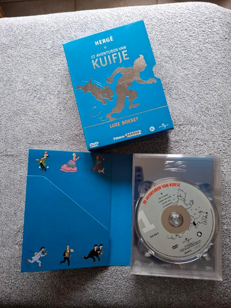 Dvd-box Kuifje, Enlèvement, Tintin, Comme neuf, Autres types