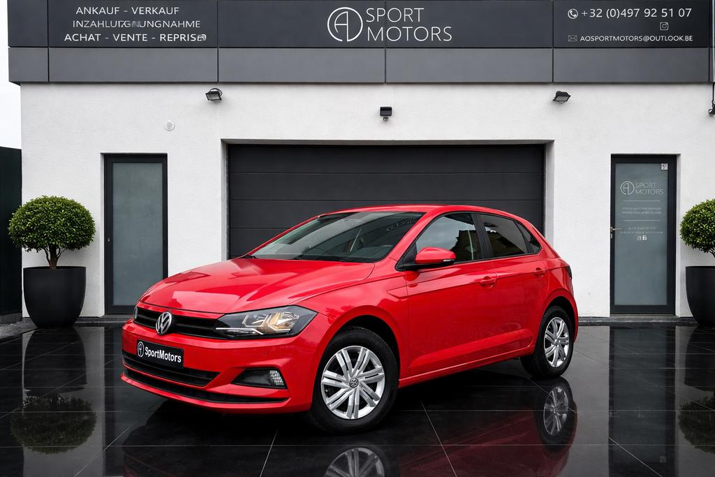 Volkswagen Polo 1.0 i 02/2018 32.000Km, Autos, Volkswagen, Rouge, Achat, Euro 6, Entreprise