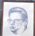 dessin portait homme signature a identifier daté 1971, Enlèvement ou Envoi