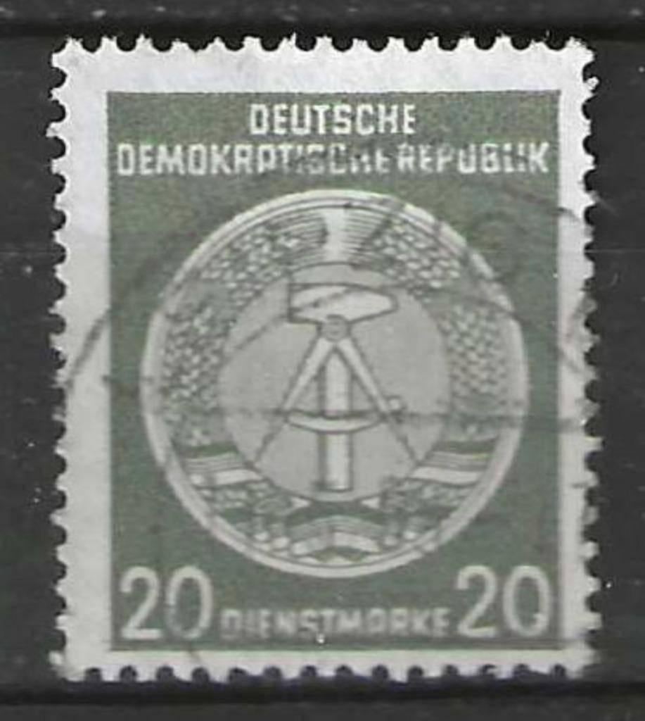 Duitsland DDR 1955 - Yvert 22SE - Service - Kompas. (ST), Verzenden, DDR, Gestempeld