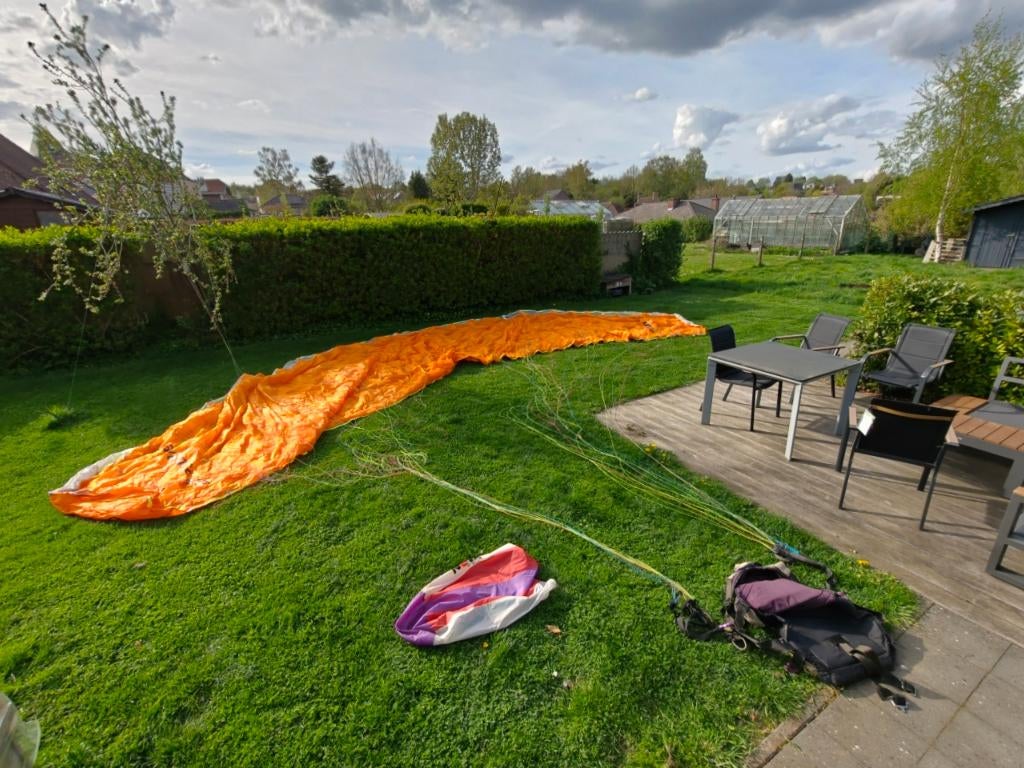 parapente pour gonflage, Enlèvement, Utilisé, Écran