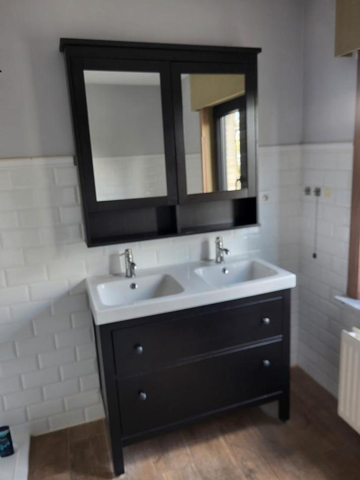 Meuble de salle de bain + armoire à miroir, Maison & Meubles, Salle de bain | Meubles de Salle de bain, Utilisé, Lavabo ou Évier