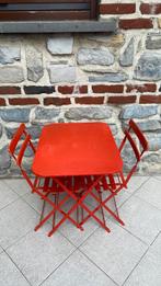 Ensemble table et 2 chaises bistrot pour enfants en fer, Jardin & Terrasse