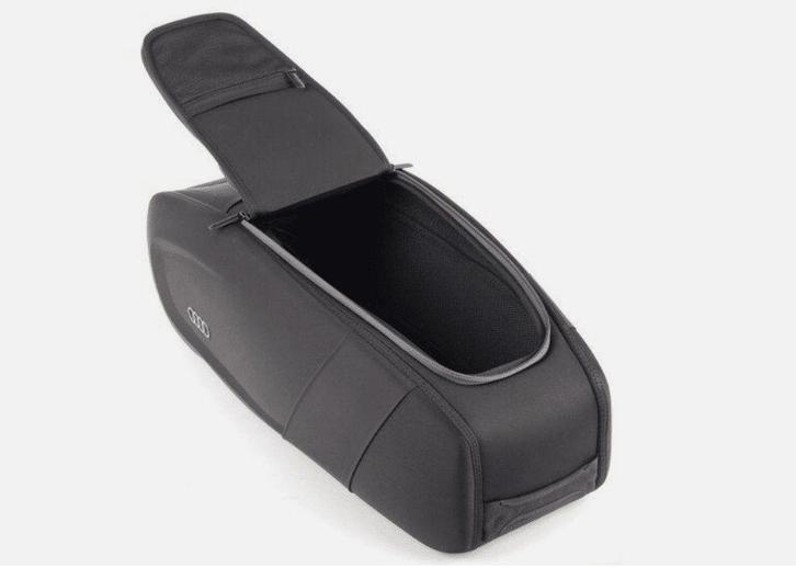 Audi zwarte opbergbox organizer armsteun achterbank 00006110, Auto diversen, Dakkoffers, Nieuw, Ophalen of Verzenden