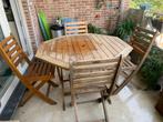 terrasset, Tuin en Terras, Ophalen, 4 zitplaatsen, Gebruikt, Eettafel