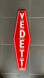 Emaille reclamebord Vedett, Ophalen, Zo goed als nieuw, Reclamebord