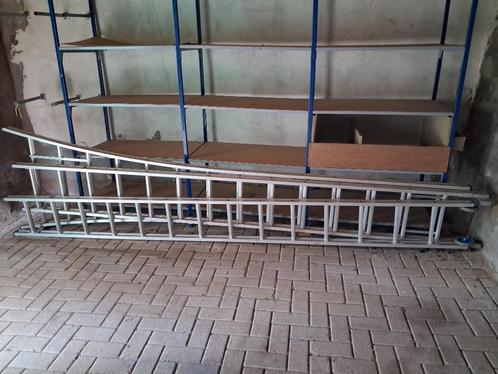échelle en aliminium de 3*16 echellons, Doe-het-zelf en Bouw, Ladders en Trappen, Zo goed als nieuw, Ladder, 4 meter of meer, Ophalen