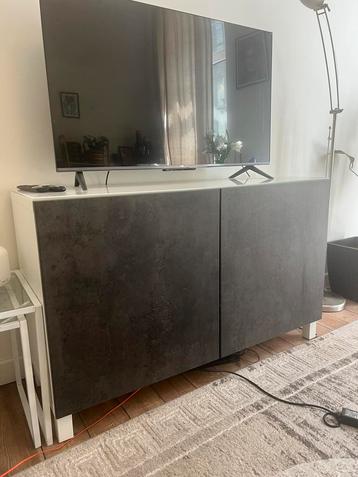 Valise grise Ikea, rangement avec portes en bon état, 25 à 50 cm, Avec porte(s), Enlèvement, Utilisé