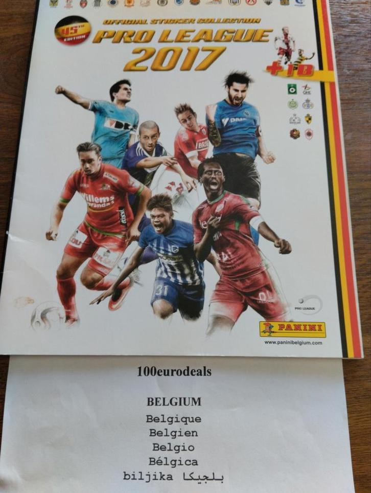Panini 45 st edition voetbal Pro League 2017, Sport en Fitness, Voetbal, Nieuw, Verzenden