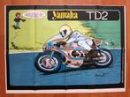 Poster du Spirou 1797 : Moto Yamaha TD2 (1972), Gelezen, Jidehem, Eén stripboek, Ophalen of Verzenden