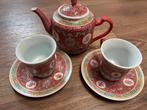Chinese Famille Rose Mun Shou theeservies, Antiek en Kunst, Ophalen of Verzenden