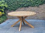 Ronde tuintafel 140cm teak (nieuwstaat), Tuin en Terras, Tuintafels, Ophalen, Nieuw, Rond