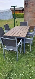 Tuinmeubelen vinci tafel met 6 stoelen, Tuin en Terras, Tuinsets en Loungesets, Ophalen, Gebruikt, Aluminium