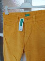 Benetton corduroy broek casual heren maat 48 oker, Ophalen of Verzenden, Nieuw, Maat 48/50 (M), United Colors of Benetton