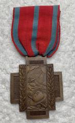Medaille, 3/4de model Vuurkruis 14-18. (Zeldzaam), Verzamelen, Ophalen of Verzenden, Landmacht, Lintje, Medaille of Wings