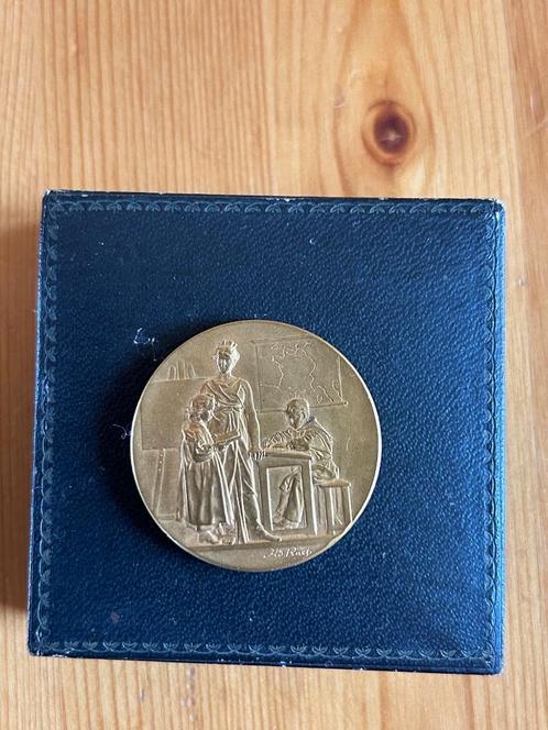 Médaille de bronze de l'Enfance et des Familles, Verzamelen, Militaria | Algemeen, Overige soorten, Lintje, Medaille of Wings