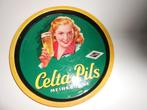 Schenkbord in blik brouwerij Meiresonne . Celta Pils, Verzamelen, Merken en Reclamevoorwerpen, Ophalen of Verzenden