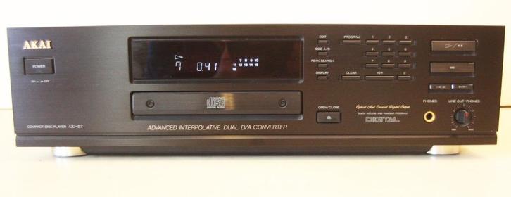 Akai CD-57 CD-Speler / Quick Acces And Random Program / 1992, Audio, Tv en Foto, Cd-spelers, Zo goed als nieuw, Ophalen of Verzenden