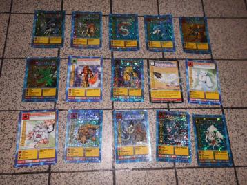 lot 15 anciennes cartes collection DIGIMON cf pokemon, Enlèvement ou Envoi