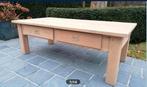 Volledig massief eiken salontafel. Geluchtgomd., Huis en Inrichting, Ophalen of Verzenden