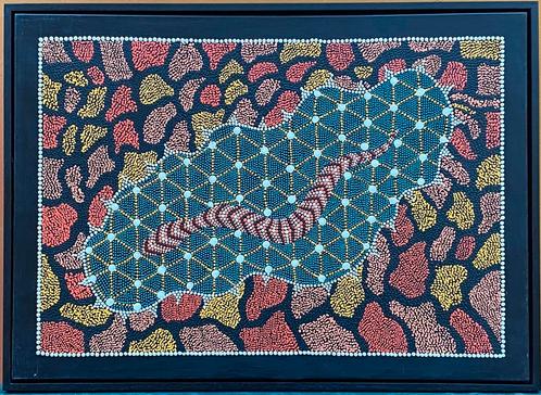 Œuvres d'art acrylique sur toile, arts aborigènes, Antiquités & Art, Art | Peinture | Abstraite, Enlèvement ou Envoi