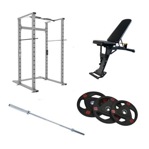 Gymfit volledig home gym pakket | power cage | adjustable be, Sports & Fitness, Équipement de fitness, Neuf, Autres types, Bras