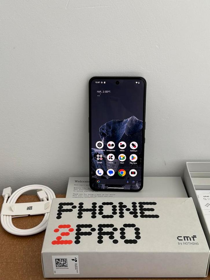 Phone 2 Pro 128GB noir état NEUF!! Vd/éch, Telecommunicatie, Mobiele telefoons | Overige merken, Nieuw, Zonder abonnement, Zonder simlock