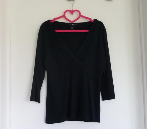 Zwart soepel T-shirt blouse van H&M Maat M met 3/4 mouwen, Vêtements | Femmes, Blouses & Tuniques, Taille 38/40 (M), Noir, Enlèvement ou Envoi