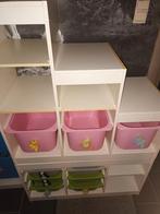 Ikea Trofast 3 basiselementen met bakjes, Kinderen en Baby's, Kast, Zo goed als nieuw, 75 tot 100 cm, Minder dan 50 cm