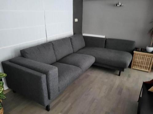 Grote Ikea “Nockeby” 3-zitsbank met chaise longue, Huis en Inrichting, Zetels | Zetels, Zo goed als nieuw, Driepersoons, 250 tot 300 cm