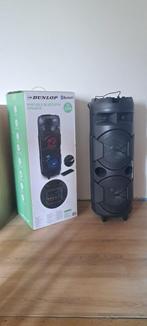 Dunlop portable Bluetooth speaker 2x20W met licht, Ophalen, Bluetooth, Zo goed als nieuw