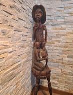 Houten Afrikaans beeld met t fel, Antiquités & Art, Art | Sculptures & Bois, Enlèvement