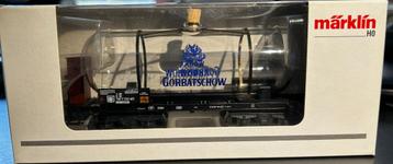 3168b. Glazen tankwagen „Vodka Gorbatchev” H0 Märklin. beschikbaar voor biedingen